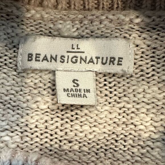 LL Bean Signature Knit Sweater Beige - Picture 3 of 4